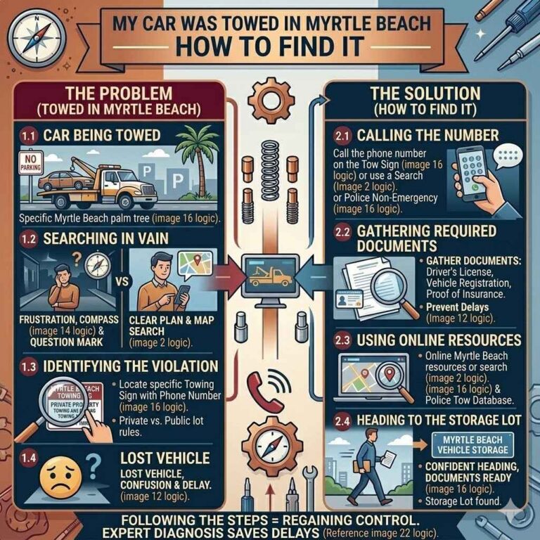 My Car Was Towed in Myrtle Beach How To Find It