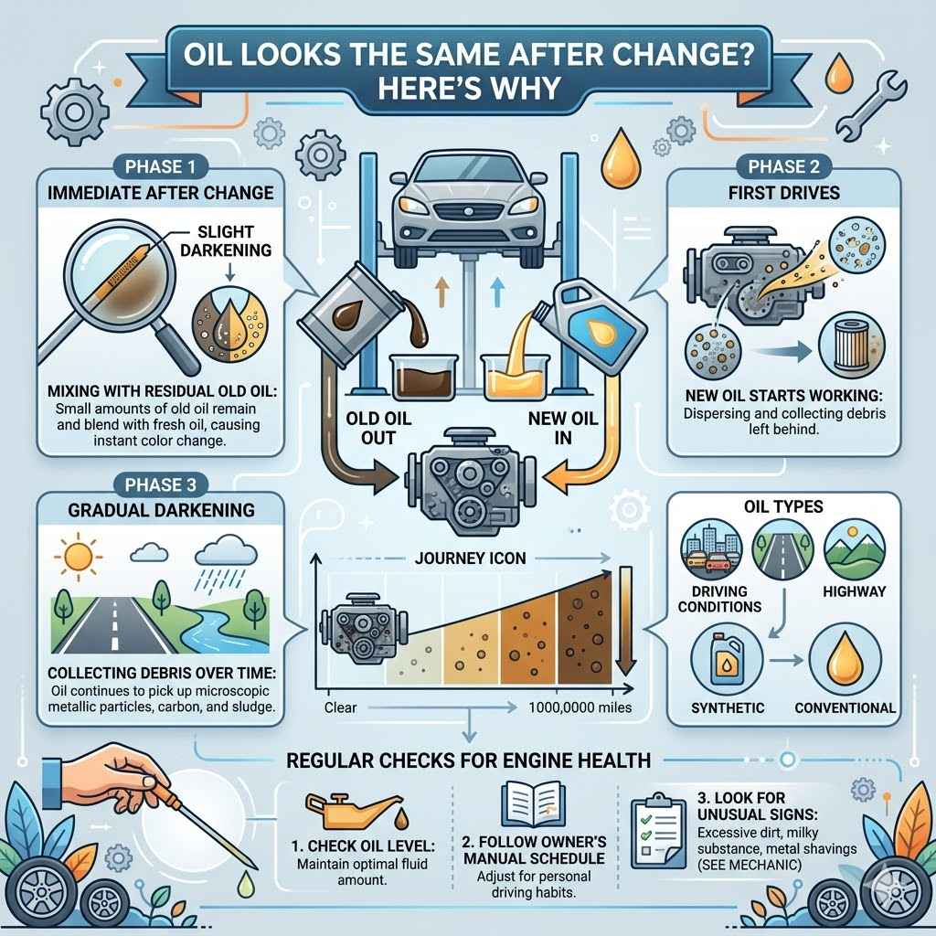 Oil Looks the Same After Change