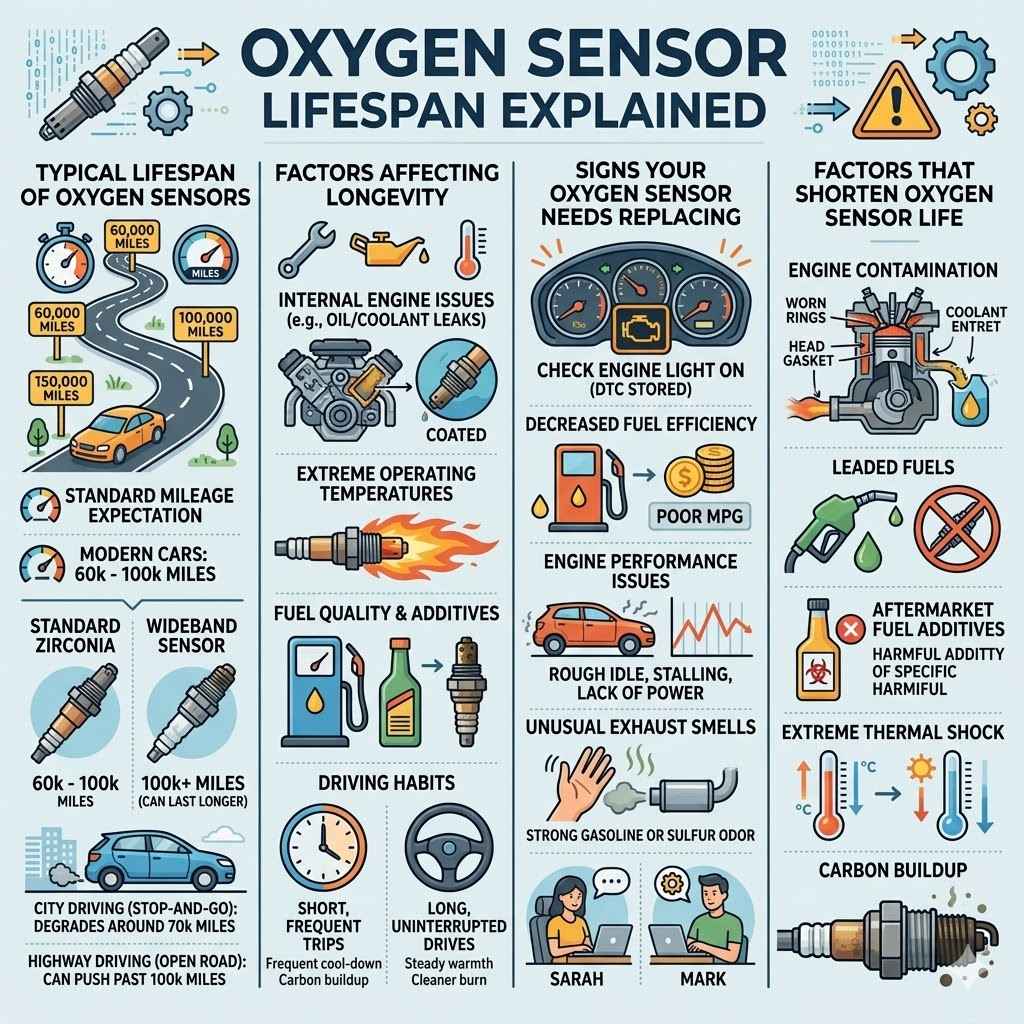 Oxygen Sensor Lifespan Explained
