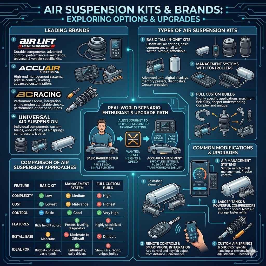Popular Air Suspension Kits and Brands