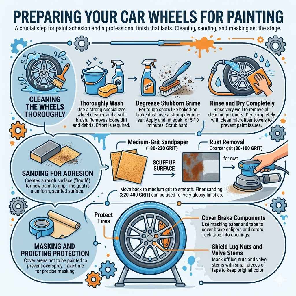 Preparing Your Car Wheels for Painting