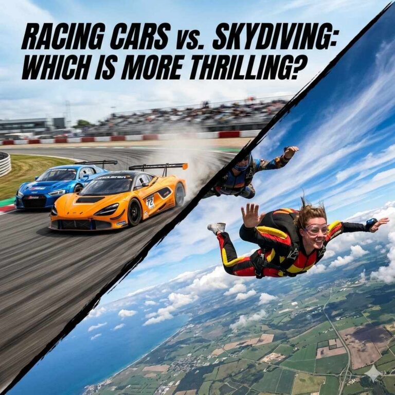 Racing Cars or Skydiving Which Is Thrilling