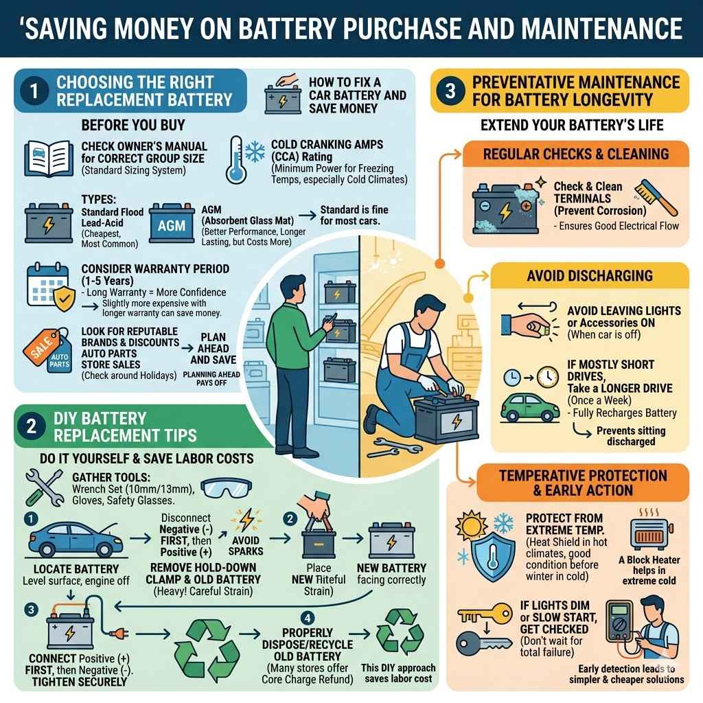 Saving Money on Battery Purchase and Maintenance