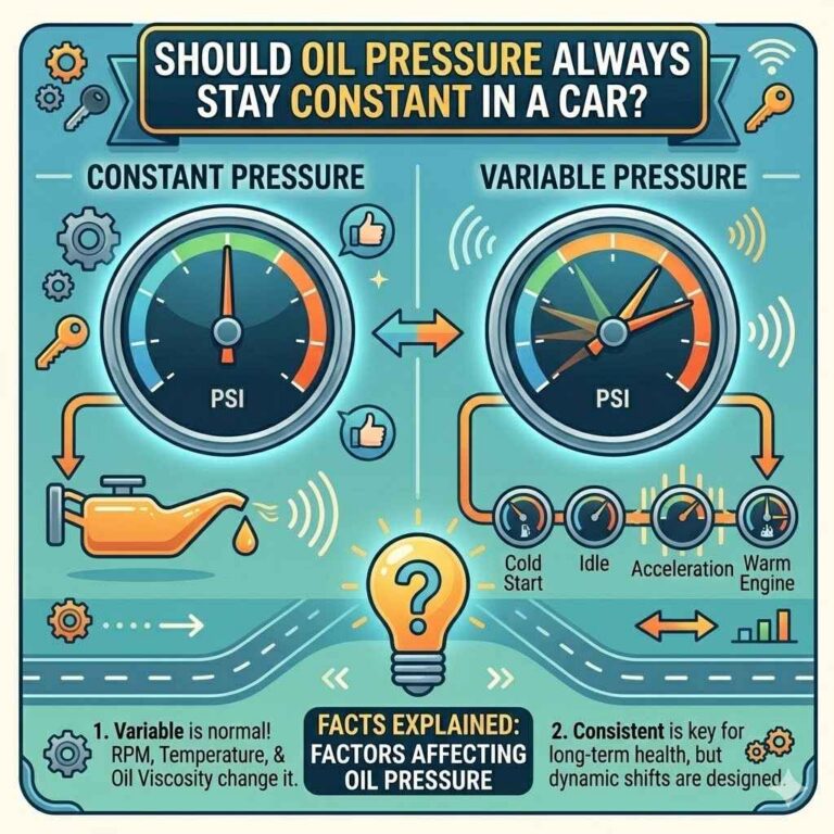 Should Oil Pressure Always Stay Constant in a Car?
