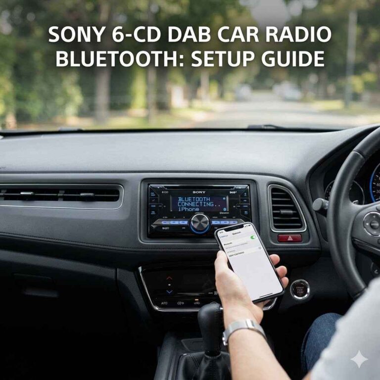 Sony 6-CD DAB Car Radio Bluetooth