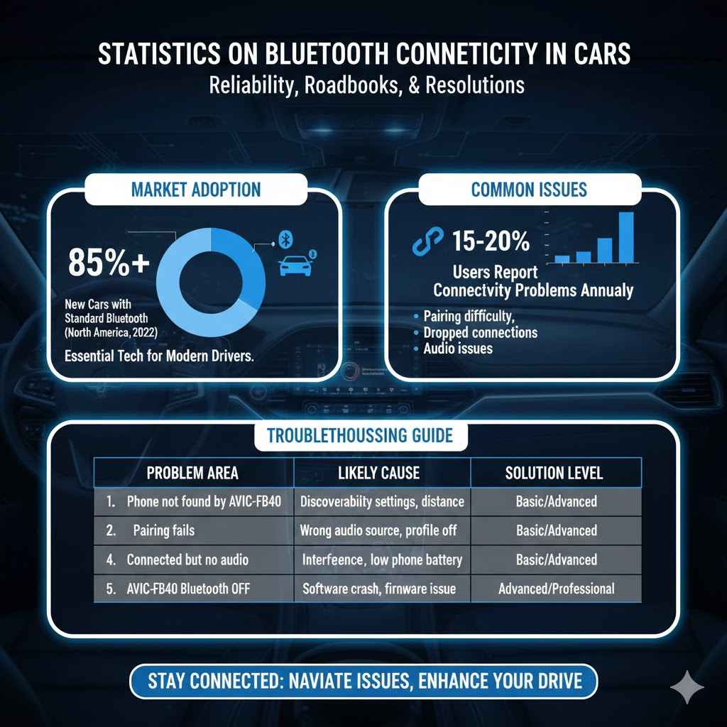 Statistics on Bluetooth Connectivity in Cars