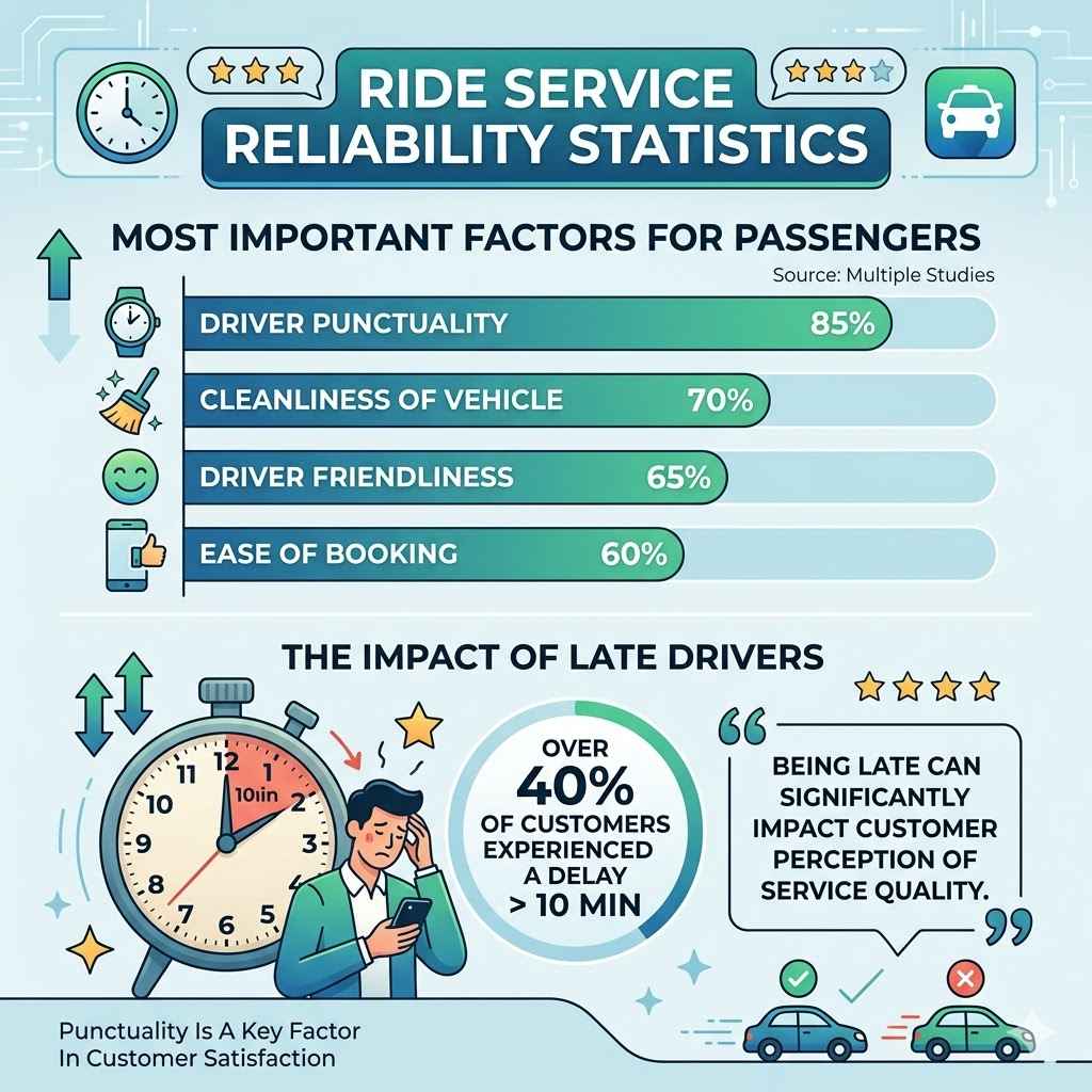 Statistics on Ride Service Reliability