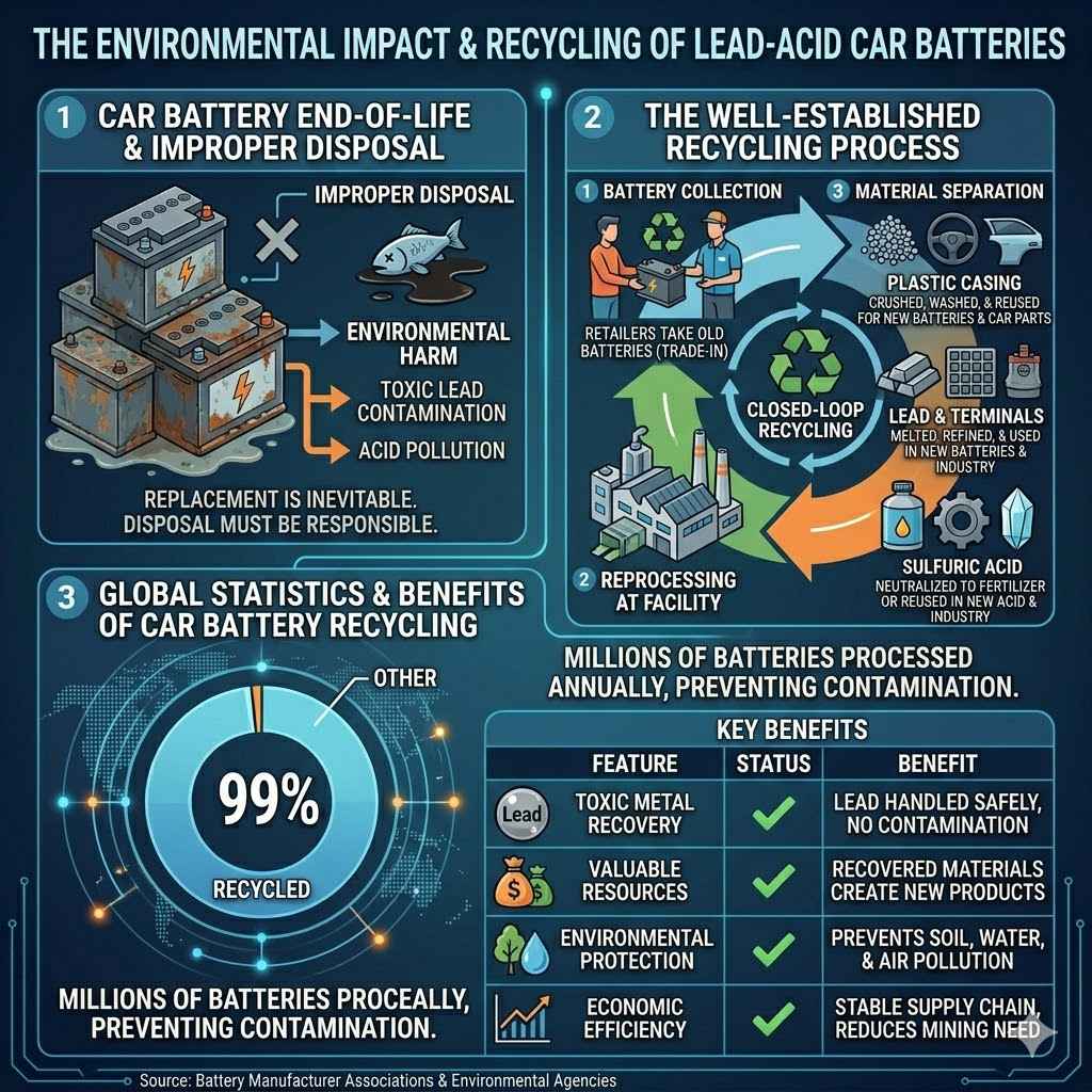 The Environmental Impact of Car Batteries