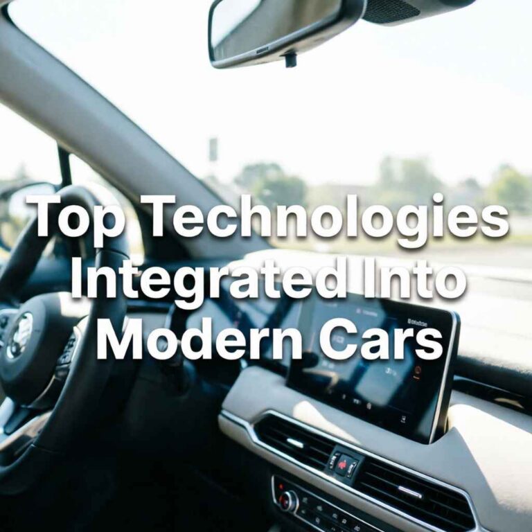 Top Technologies Integrated Into Modern Cars