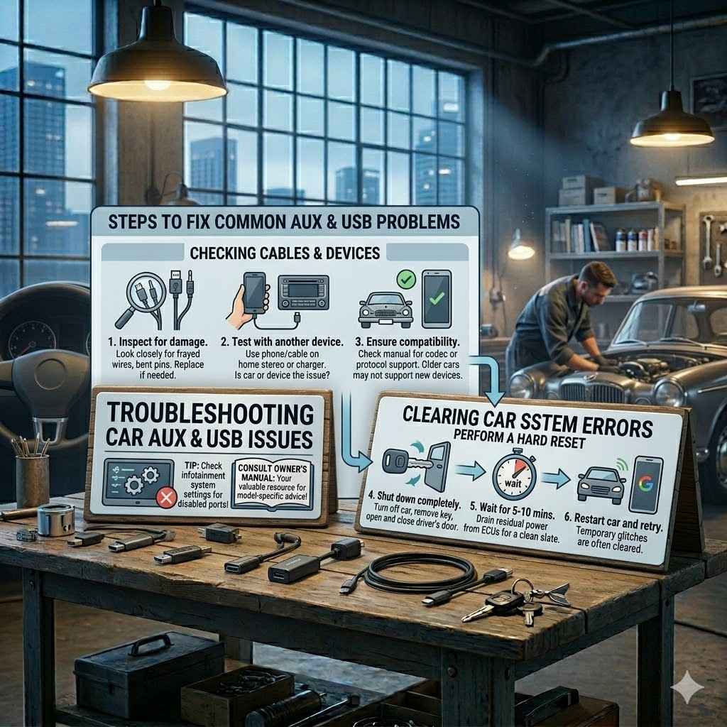 Troubleshooting Car AUX and USB Issues