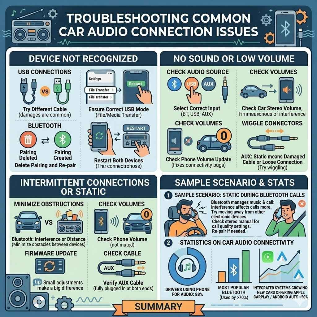 Troubleshooting Common Car Audio Connection Issues