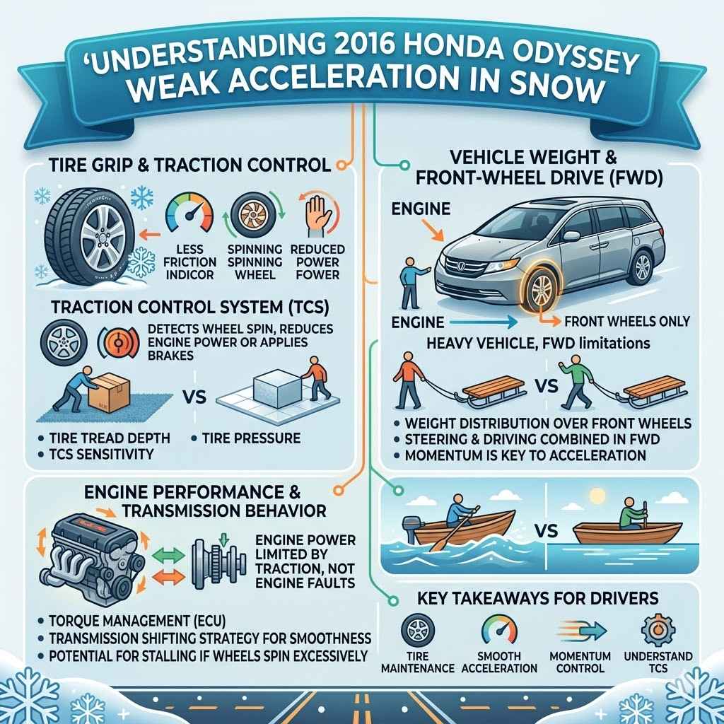 Understanding 2016 Honda Odyssey Weak Acceleration in Snow