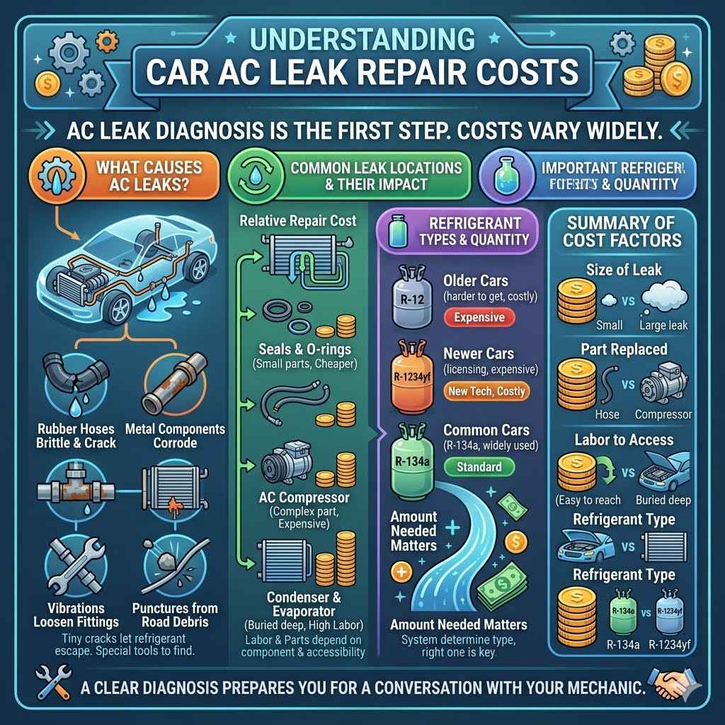 Understanding Car AC Leak Repair Costs