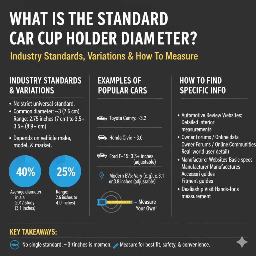 What Is the Standard Car Cup Holder Diameter?