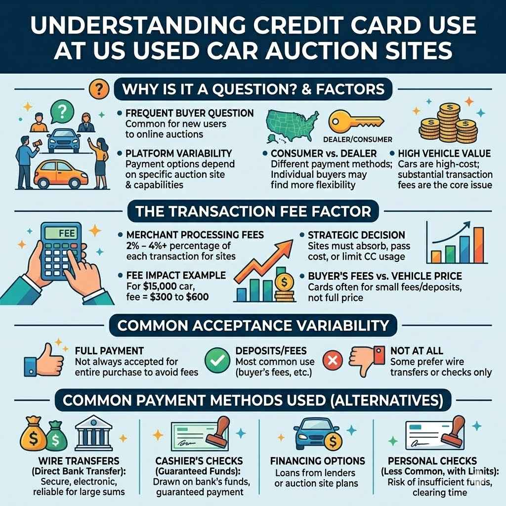 Understanding Credit Card Use at US Used Car Auction Sites