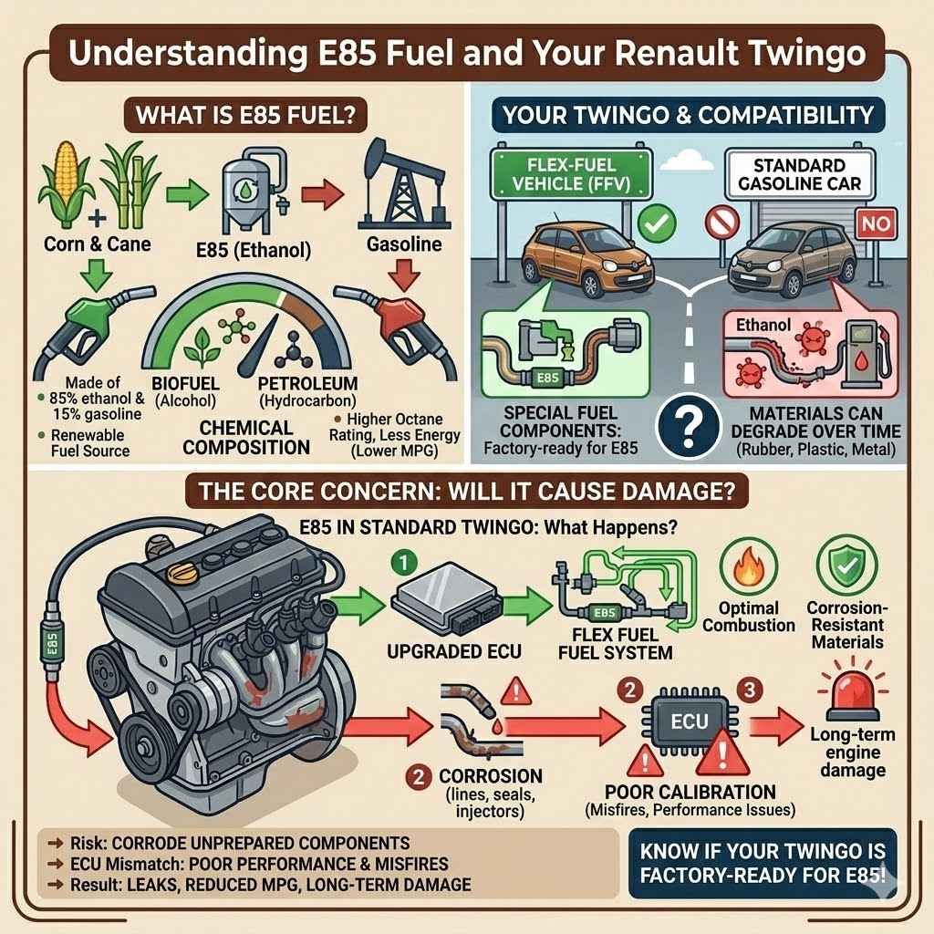 Understanding E85 Fuel and Your Renault Twingo