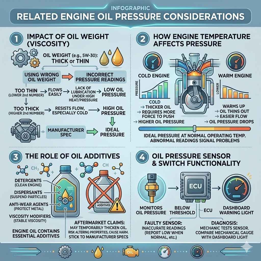 Related Engine Oil Pressure Considerations