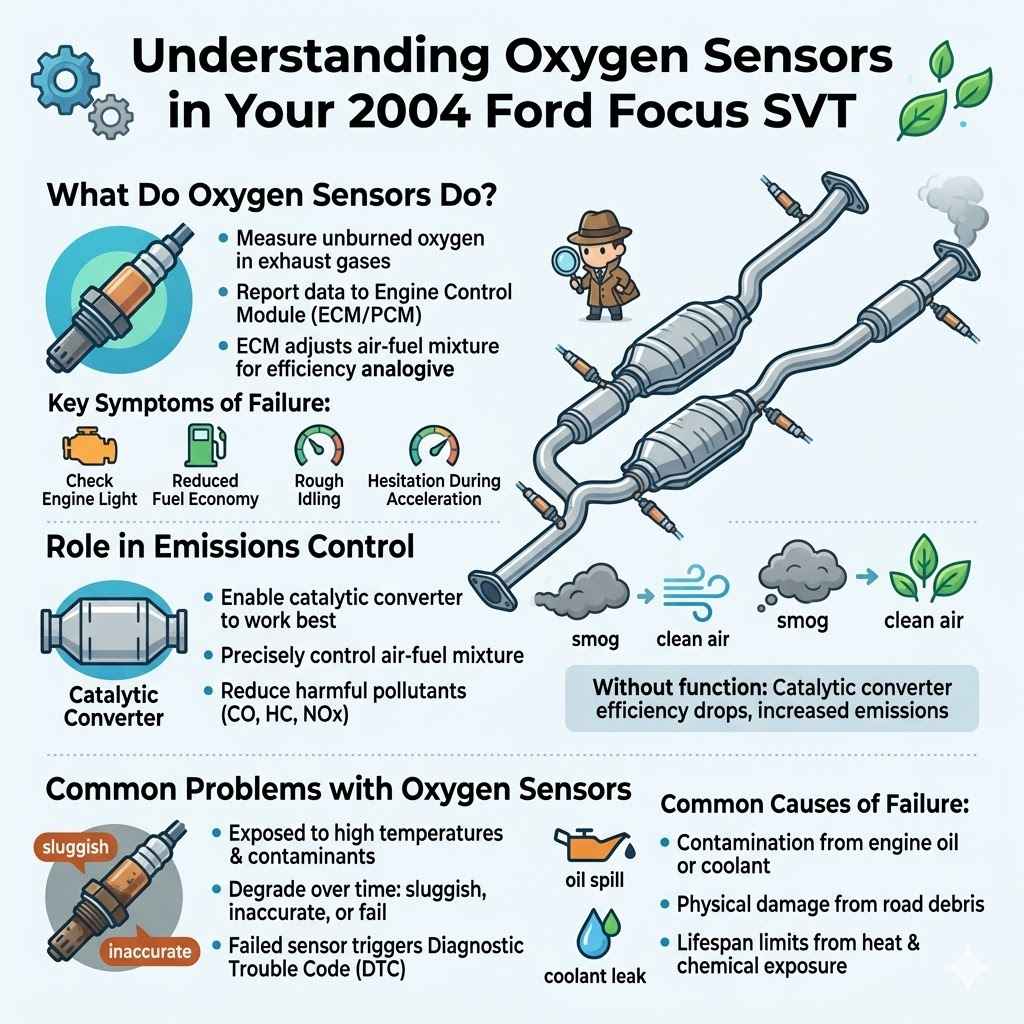 Understanding Oxygen Sensors In Your 2004 Ford Focus SVT