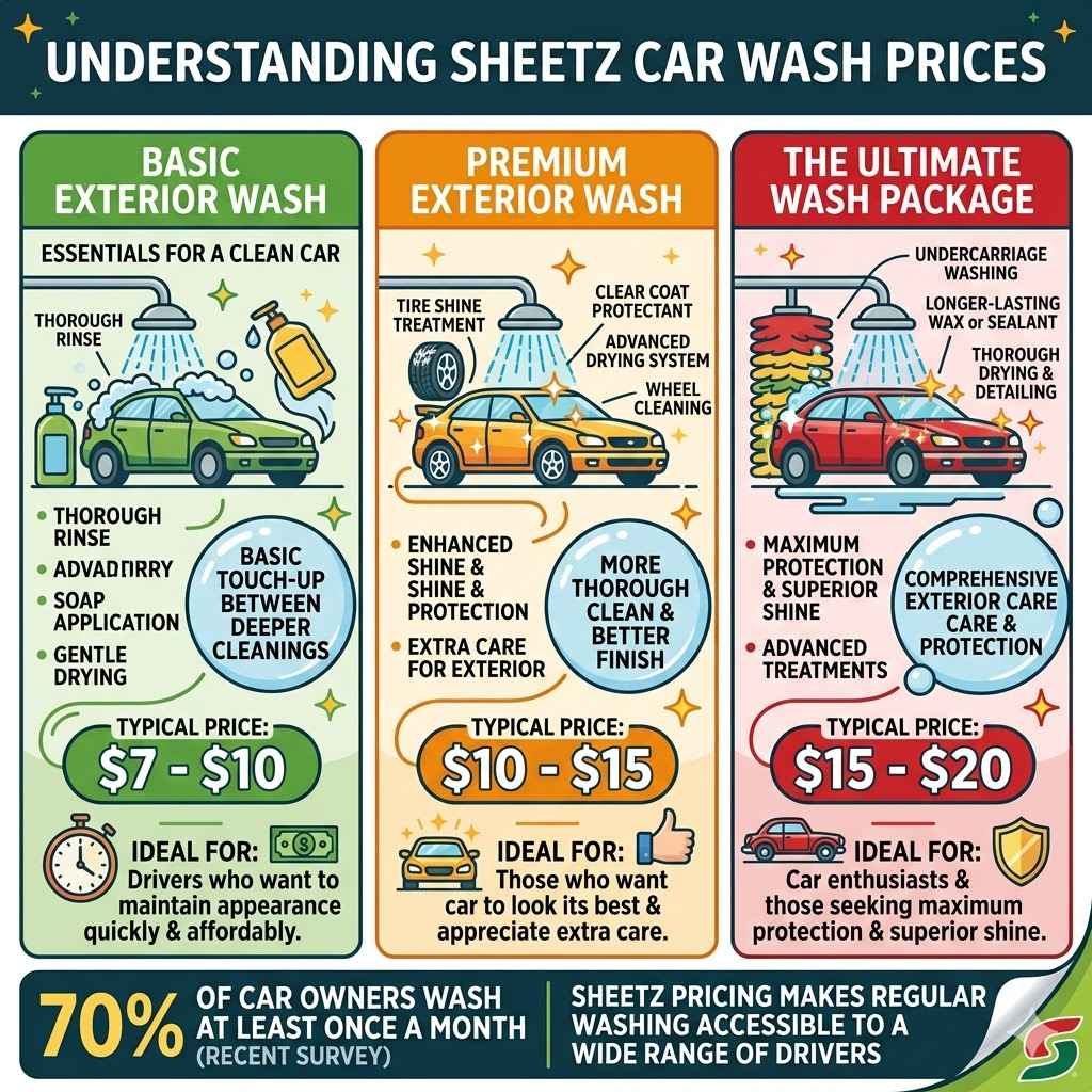 Understanding Sheetz Car Wash Prices