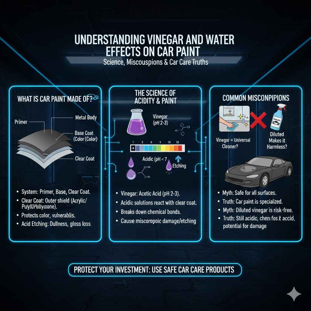 Understanding Vinegar and Water Effects on Car Paint