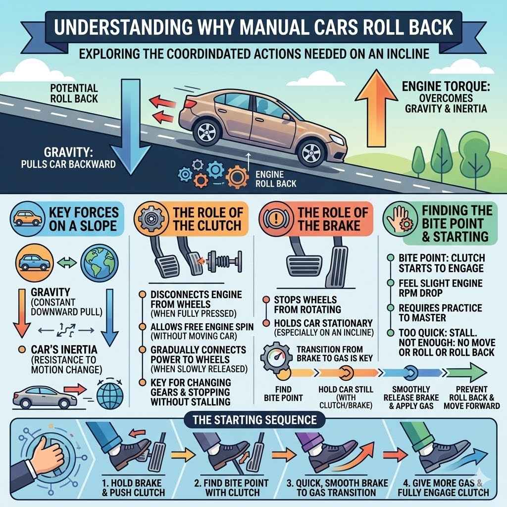 Understanding Why Manual Cars Roll Back