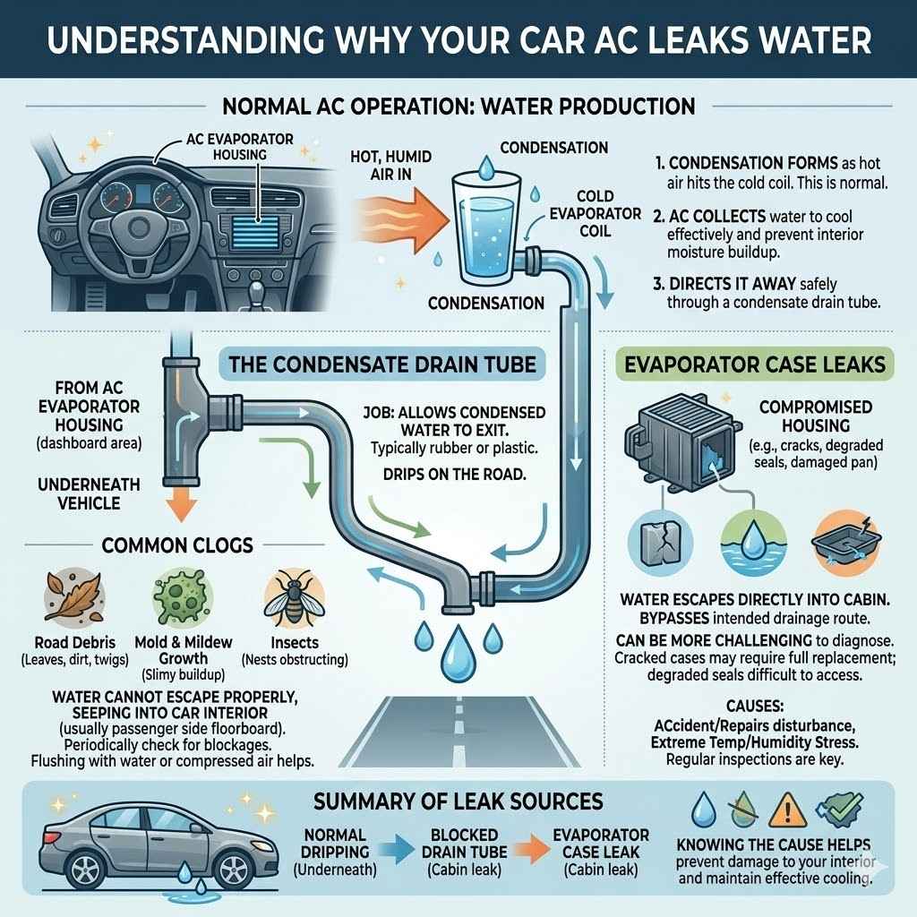 Understanding Why Your Car AC Leaks Water