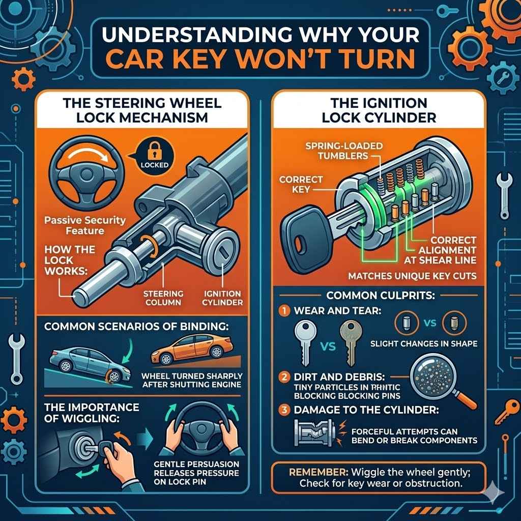 Understanding Why Your Car Key Won’t Turn