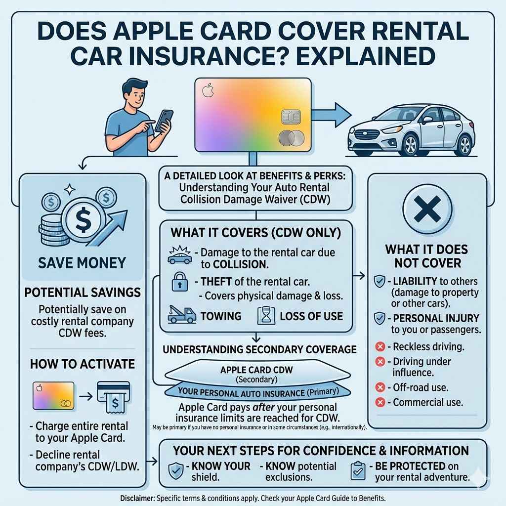 Does Apple Card Cover Rental Car Insurance
