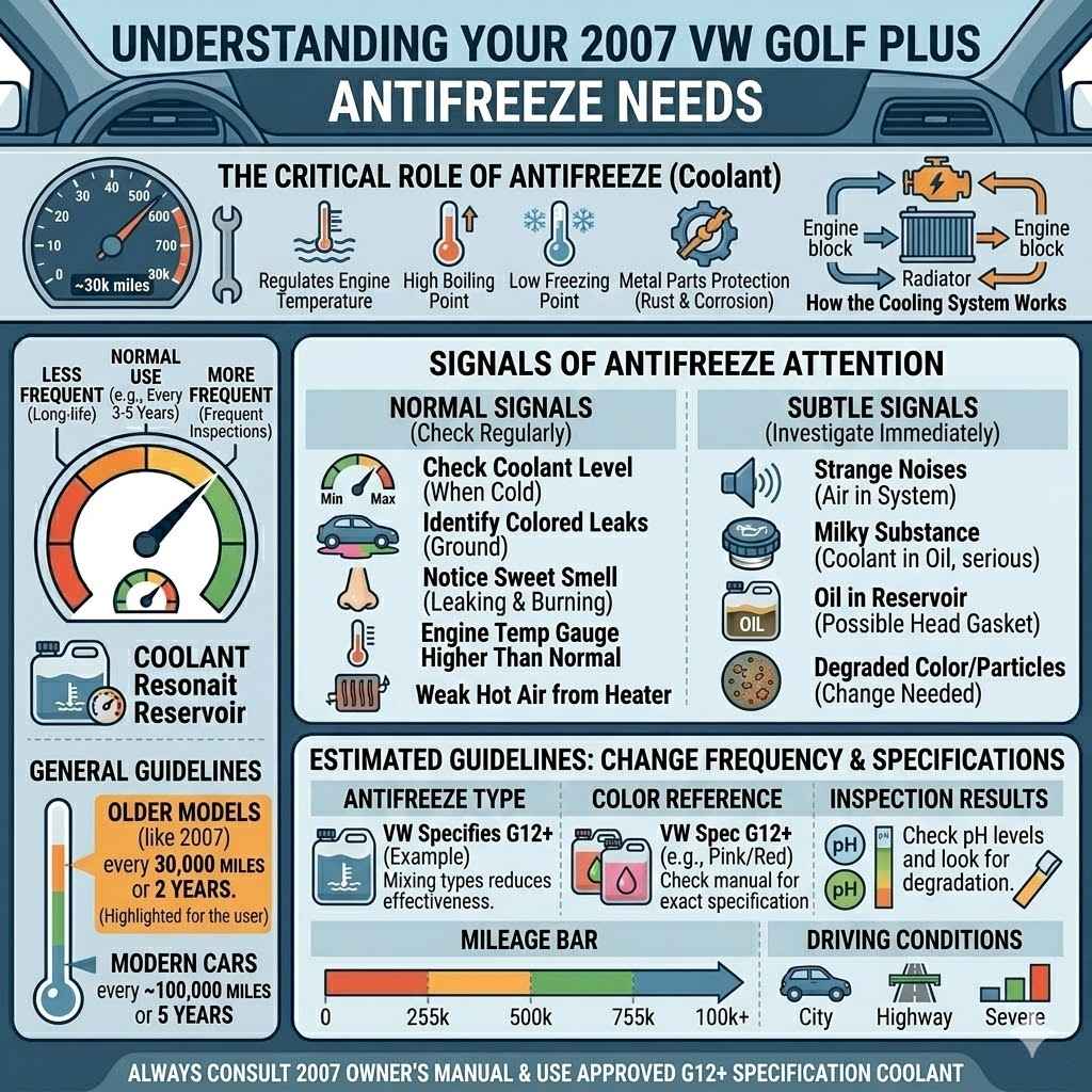Understanding Your VW Golf Plus Antifreeze Needs