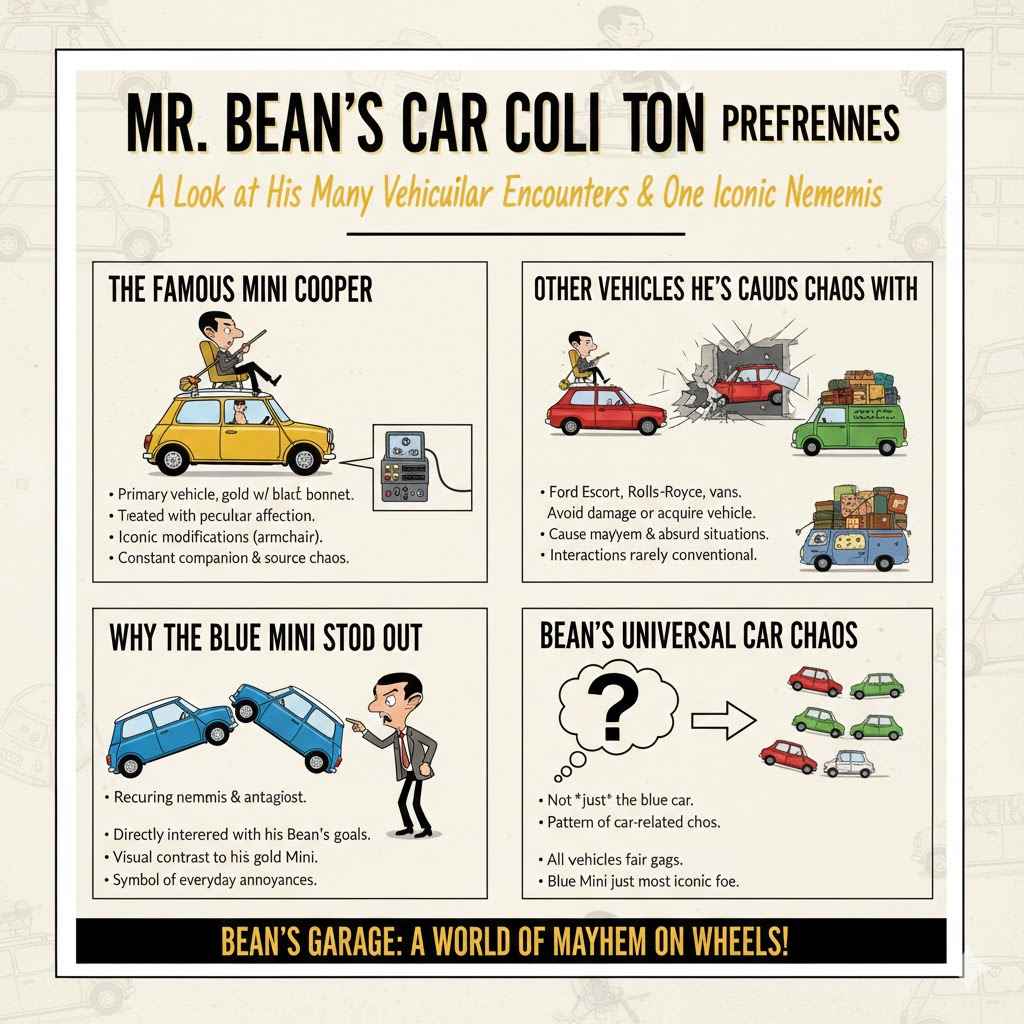 Mr Bean's Car Collection and Preferences