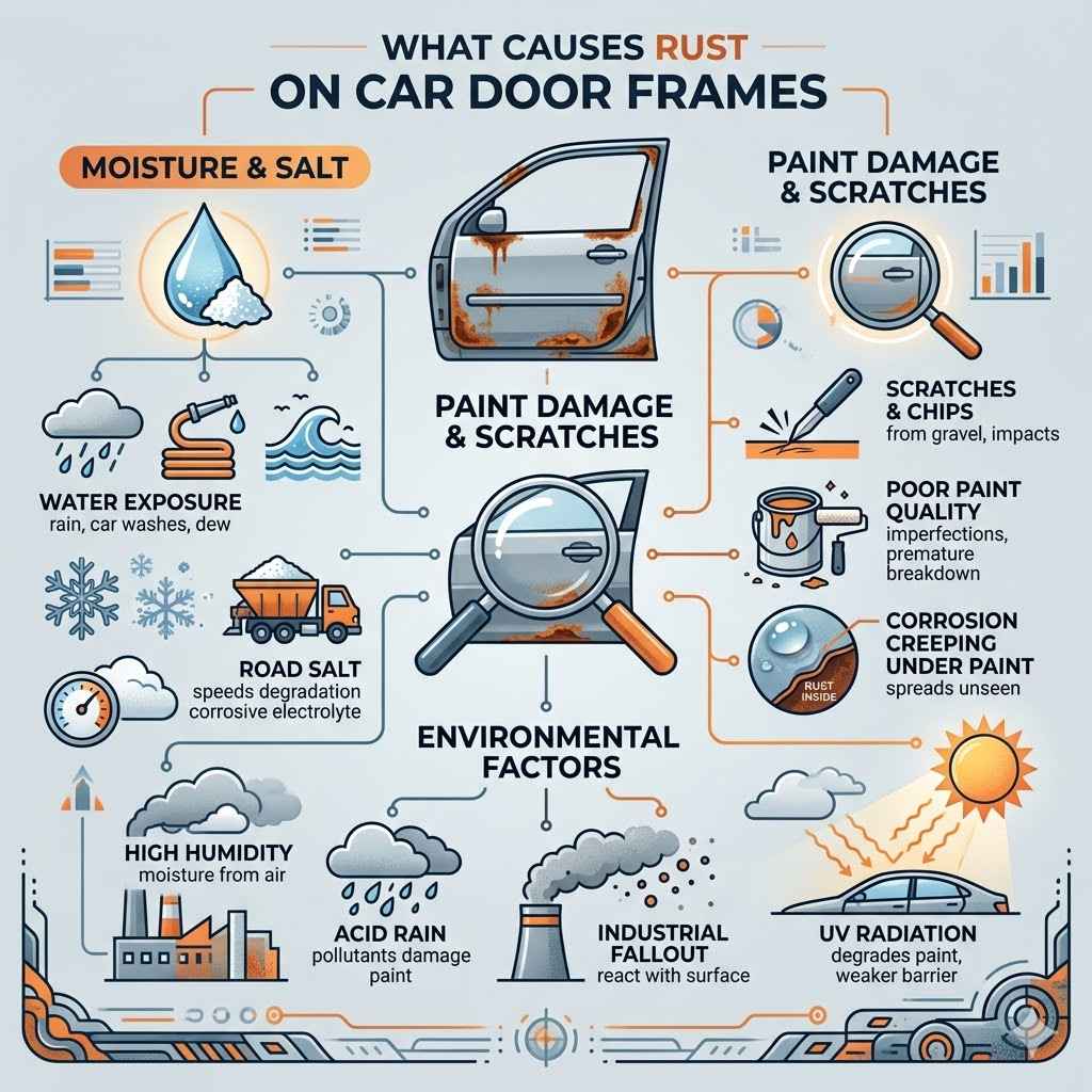 What Causes Rust on Car Door Frames