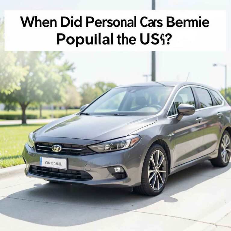 When Did Personal Cars Become Popular in the US