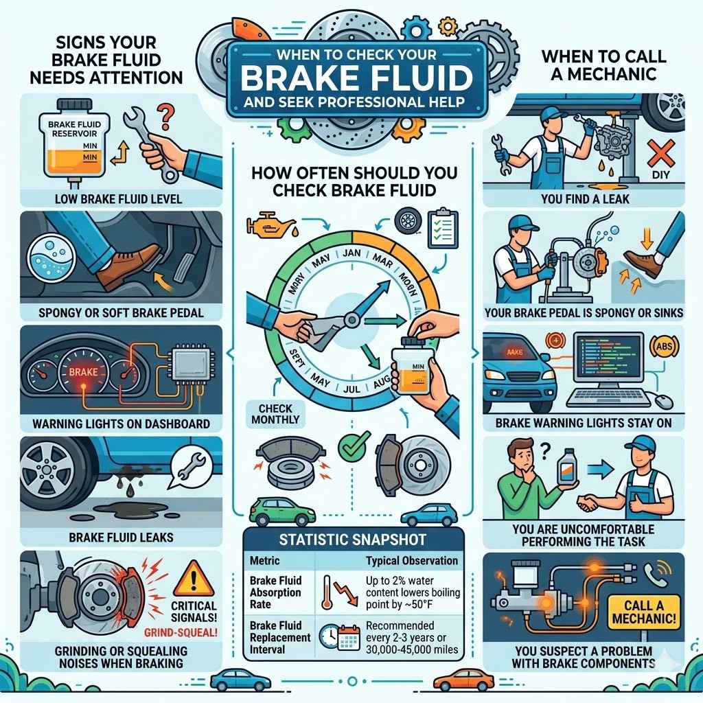When to Check Your Brake Fluid and Seek Professional Help