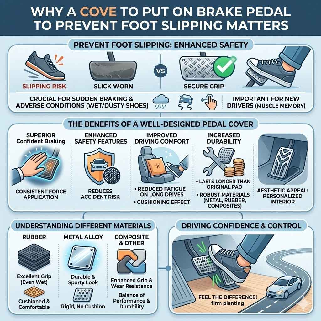 Why A Cover To Put On Brake Pedal To Prevent Foot Slipping Matters