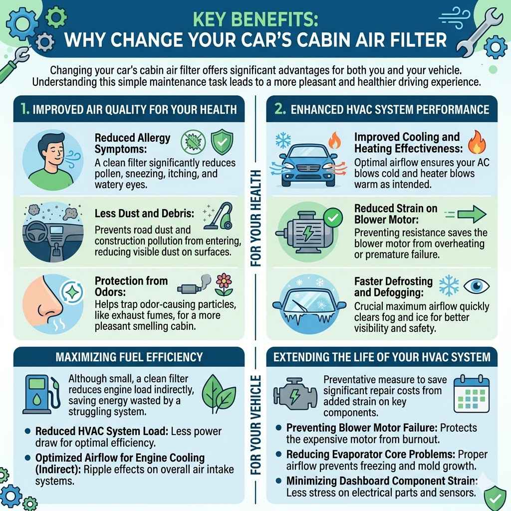 Why Change Cabin Filter in a Car Key Benefits
