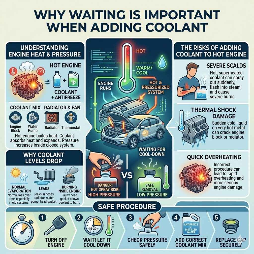 Why Waiting Is Important When Adding Coolant