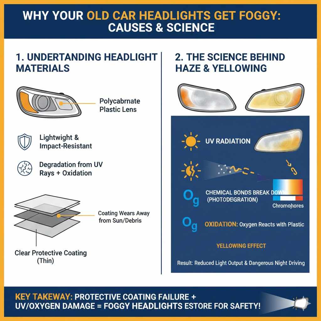 Why Your Old Car Headlights Get Foggy