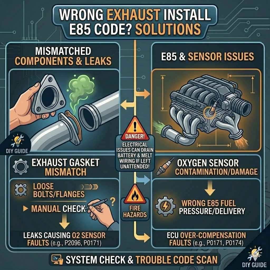 Wrong Exhaust Install E85 Code