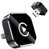 Compact wired-to-wireless CarPlay and Android Auto adapter