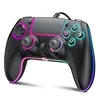 GUOC RGB Wired Controller for PS5/PS4 and PC with Hall Effect Joystick and Trigger, 3.5mm Audio Jack