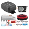 Onboard air compressor kit with gauge