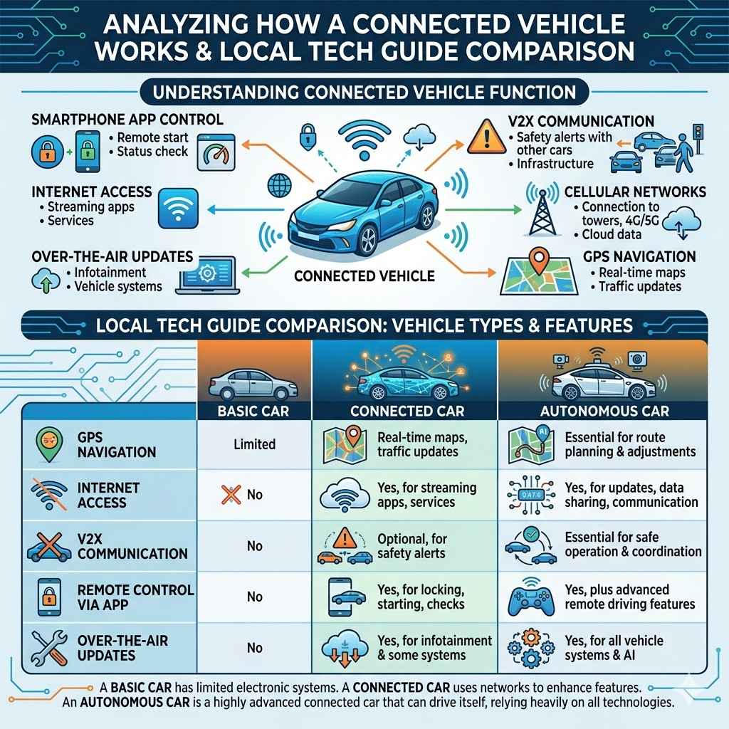Analyze How A Connected Vehicle Works