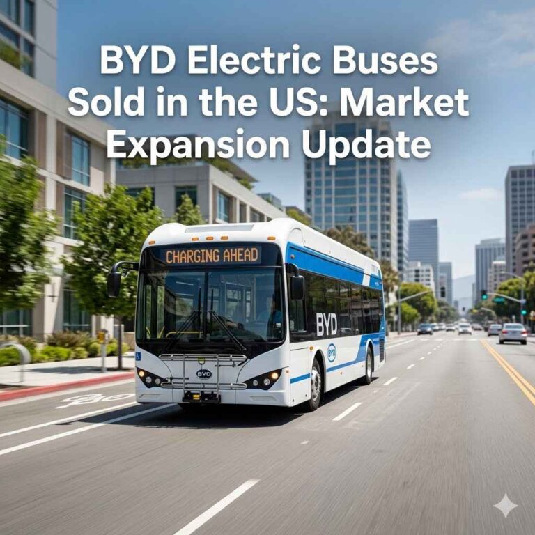 BYD Electric Buses Sold in the US