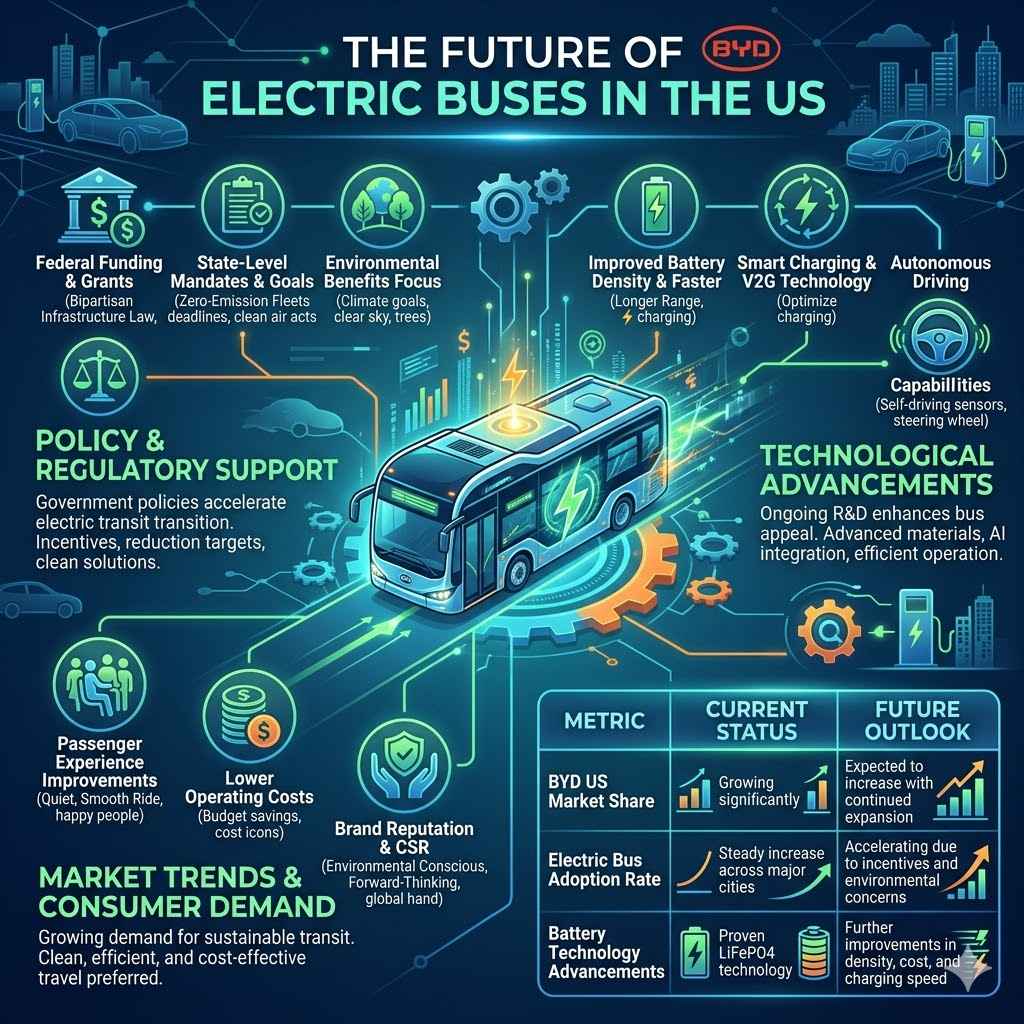 The Future of BYD Electric Buses in the US