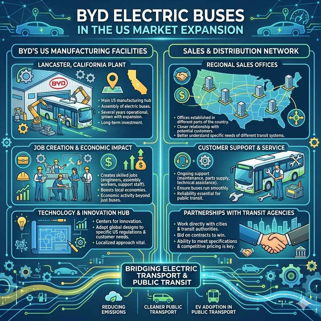 BYD Electric Buses in the US Market Expansion