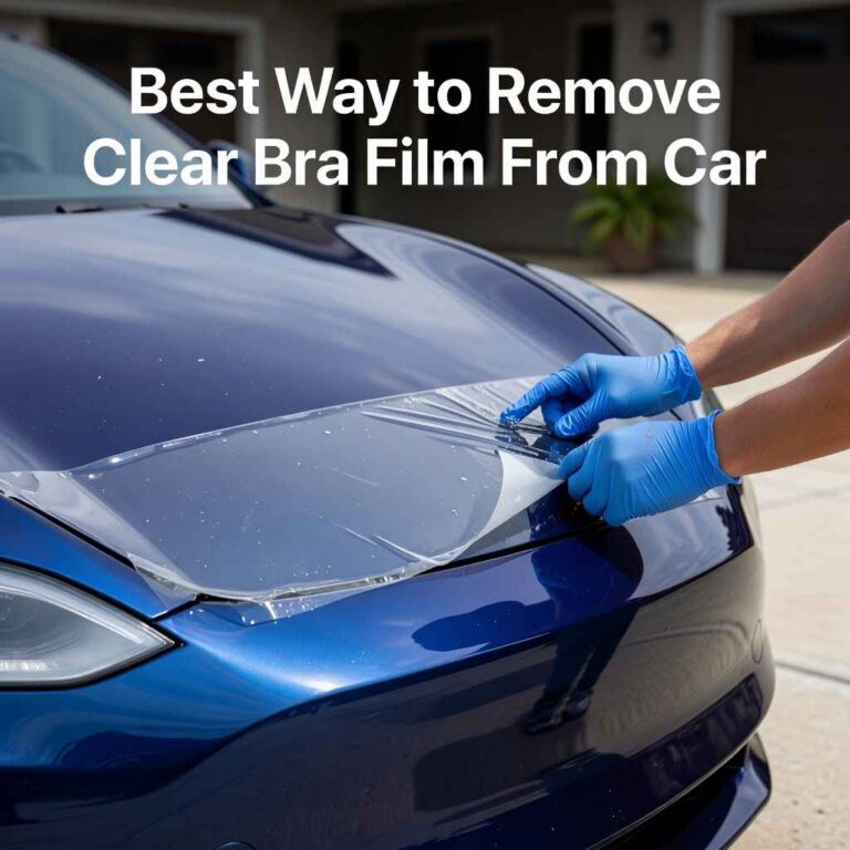 Best Way to Remove Clear Bra Film From Car