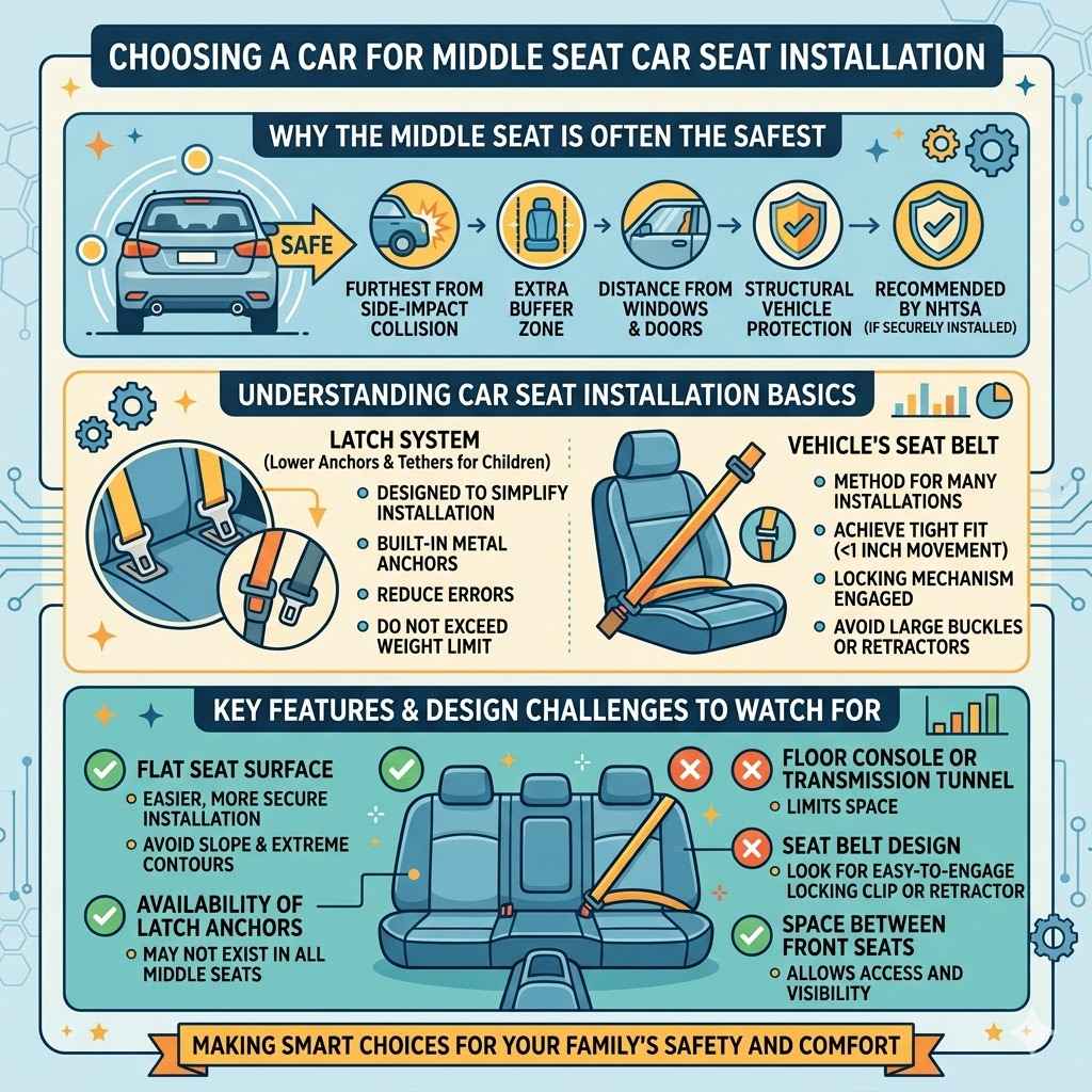 Choosing A Car For Middle Seat Car Seat Installation