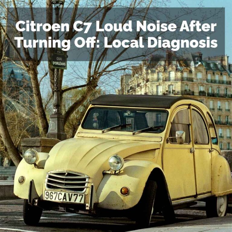 Citroen C7 Loud Noise After Turning Off