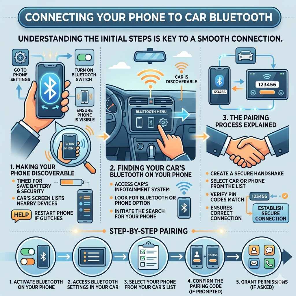Connecting Your Phone to Car Bluetooth