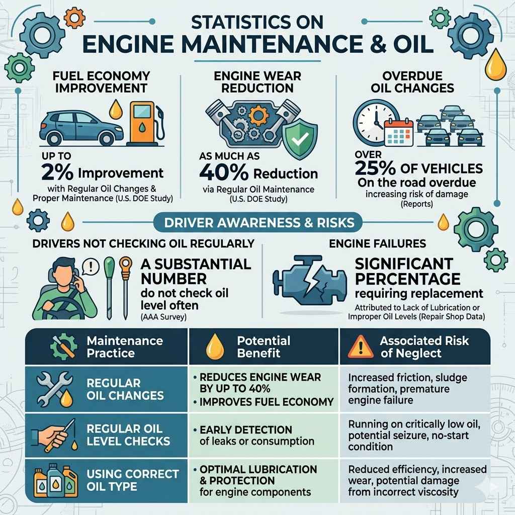 Statistics on Engine Maintenance and Oil